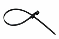 07-0205 Хомут-стяжкa нейлоновая под винт REXANT 200x4,3 мм, черная, упаковка 100 шт.