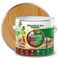 0007079 Масло для террас и деревянных полов Здоровый Дом орех 1,8л Л-С