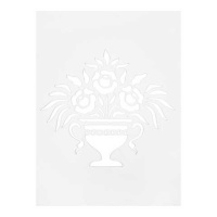 1413152 Трафарет для декора, эффект "Ваза", 400х300х0,8мм Китай