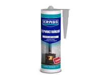 9592611 Герметик силиконовый KRASS термостойкий Красный 280 мл ЛС