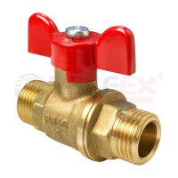 Кран шаровой латунный VALFEX НР/НР ручка-бабочка, 3/4" (72/18)