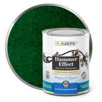 0008121 Эмаль с молотковым эффектом Лакра Зеленый 0,8кг Л-С
