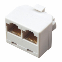  АКЦИЯ 03-0102 Rexant Компьютерный двойник RJ-45(8P-8C) (штекер - 2 гнезда)  REXANT