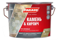 0006085 Лак для камня акриловый на растворит. PARADE L40 Камень & Кирпич Глянцев. 2,5л Россия