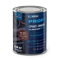 8311378 Грунт-эмаль по ржавчине 4 в 1 быстросохнущая Лакра PROF IT Шоколадно-корич., RAL 8017 0,8 кг