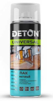 DTN-A07569 Лак матовый, алкидный "Deton Universal" атмосферостойкий, аэрозоль 520 мл