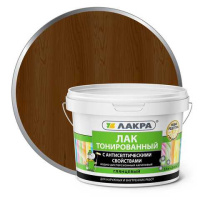 0007571 Лак в/д тонированный Лакра Орех 2,5кг Л-С