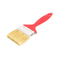 0111124 Кисть плоская "Классик-Стандарт", натуральная щетина, пласт. рукоятка 63мм