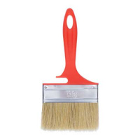 0111126 Кисть плоская "Классик-Стандарт", натуральная щетина, пласт. рук., 100мм (0100580)