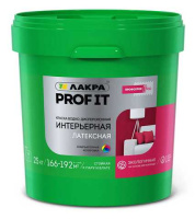 0007510 Краска Интерьерная Латексная Лакра PROF IT База А 25кг
