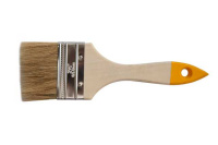 0101925 Кисть плоская "Хобби", натуральная щетина, дер. рукоятка, 63мм, Китай