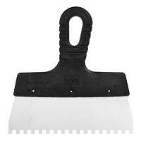 1205106 Шпатель малярный зубчатый 200мм, зуб 6х6мм, Россия