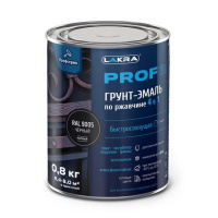 8311373 Грунт-эмаль по ржавчине 4 в 1 быстросохнущая Лакра PROF IT Черный, RAL 9005 0,8 кг