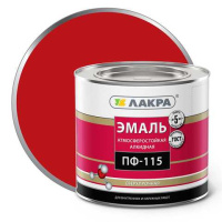 0007729 Эмаль ПФ-115 Лакра Красный 2кг Л-С