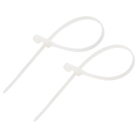 07-0204 Хомут-стяжкa нейлоновая под винт REXANT 200x4,3 мм, белая, упаковка 100 шт.