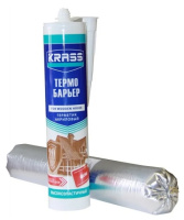 8302822 Герметик акриловый KRASS Термо Барьер для деревянного дома 600мл Белый