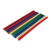 09-1280 Клеевые стержни REXANT, Ø11 мм, 270 мм, цветные, 10 шт., хедер