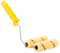 0200152 Мини-валик с ручкой+ролик, полиэстер 13/100/15мм, тигр, D6мм, Россия /28 (аналог 0416002) 