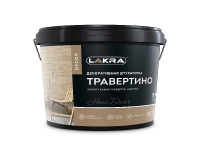 9592913 Декоративная штукатурка с эффектом травертина ЛАКРА ДЕКОР Травертино 15кг