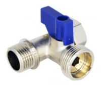 Кран шаровый трёхпроходной для подкл. стац. приб. 1/2" х 3/4" х 1/2" в/н/н, хром MPF, MP-У