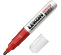 Маркер перманентный LEKON ECONOM Красный (упак. 10шт)
