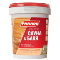 0006086 Лак для саун акриловый PARADE L30 Сауна & Баня П/мат 0,9л Россия