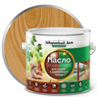 0007079 Масло для террас и деревянных полов Здоровый Дом орех 1,8л Л-С