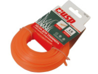 Леска для триммера с нейлоновым сердечником, длина 15м, профиль- квадрат, d-3.0мм (78165) упак 12шт