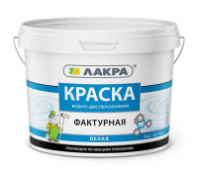 0007532 Краска фактурная Лакра Белый 9кг Л-С