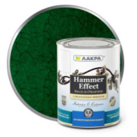 0008121 Эмаль с молотковым эффектом Лакра Зеленый 0,8кг Л-С