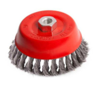 2302053 Щетка-крацовка чашечная, для УШМ, стальная жгут. проволока, 125мм