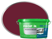 9592475 Краска резиновая для всех типов поверхностей ЛАКРА PROF IT винно-красный RAL 3005 14 кг
