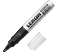 Маркер LEKON ReFresh Перманентный заправляемый цвет: черный (упак. 10шт)