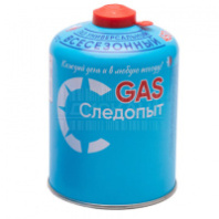 Газ для порт. плит "СЛЕДОПЫТ", метал. баллон, 450гр. РЕЗЬБОВОЙ, (всесезонный) /12/