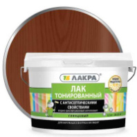 0007567 Лак в/д тонированный Лакра Махагон 2,5кг Л-С