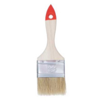  АКЦИЯ 0111114 Кисть плоская "Классик-Стандарт", натуральная щетина, дер. рук., 63мм (0101025)