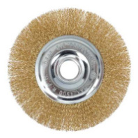 2302003 Щетка-крацовка дисковая, для УШМ, латун.витая проволока, 150мм