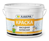  АКЦИЯ 8306487 Краска фасадная латексная Лакра белоснежная 14кг (0007524)