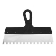 1215130 Шпатель малярный зубчатый 300мм, зуб 10х10мм, Россия