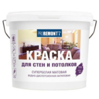 АКЦИЯ 8300519 Краска для стен и потолков PROREMONTT супербелая Л-С 6,5 кг