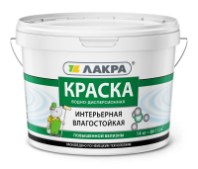 8306465 Краска акриловая интерьерная влагостойкая Лакра белоснежная 14кг (0007492)
