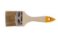 0101925 Кисть плоская "Хобби", натуральная щетина, дер. рукоятка, 63мм, Китай