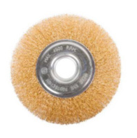 2302002 Щетка-крацовка дисковая, для УШМ, латун.витая проволока, 125мм