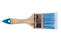 0111414 Кисть плоская "Лазурит-Стандарт", искусственная щетина, дер. рук., 63мм (0102325)