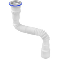 D220 Гофросифон унив. 800 мм 1.1/2" х 40/50 (нерж. вып, винт 80) Unicorn