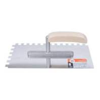 1401210 Кельма из нержавеющей стали, зуб 10х10 130х270мм (1401010)