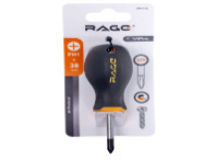 Отвертка крестовая 1X38 мм PH намагнич. наконеч.RAGE (391116)