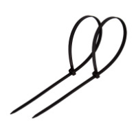07-1303 Хомут-стяжка кабельная нейлоновая REXANT 300 x4,8 мм, черная, упаковка 100 шт.