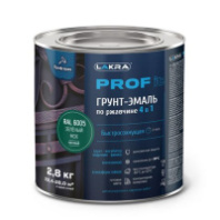 8311391 Грунт-эмаль по ржавчине 4 в 1 быстросохнущая Лакра PROF IT Зеленый мох, RAL 6005 2,8 кг